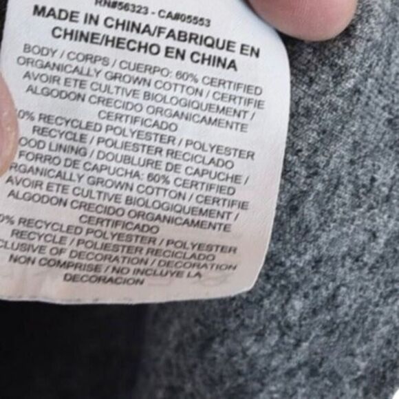 Nike Womens Gray Zip Hoodie Size L Full Zip Fleece Sweatshirt White Swoosh Logo - Picture 5 of 7